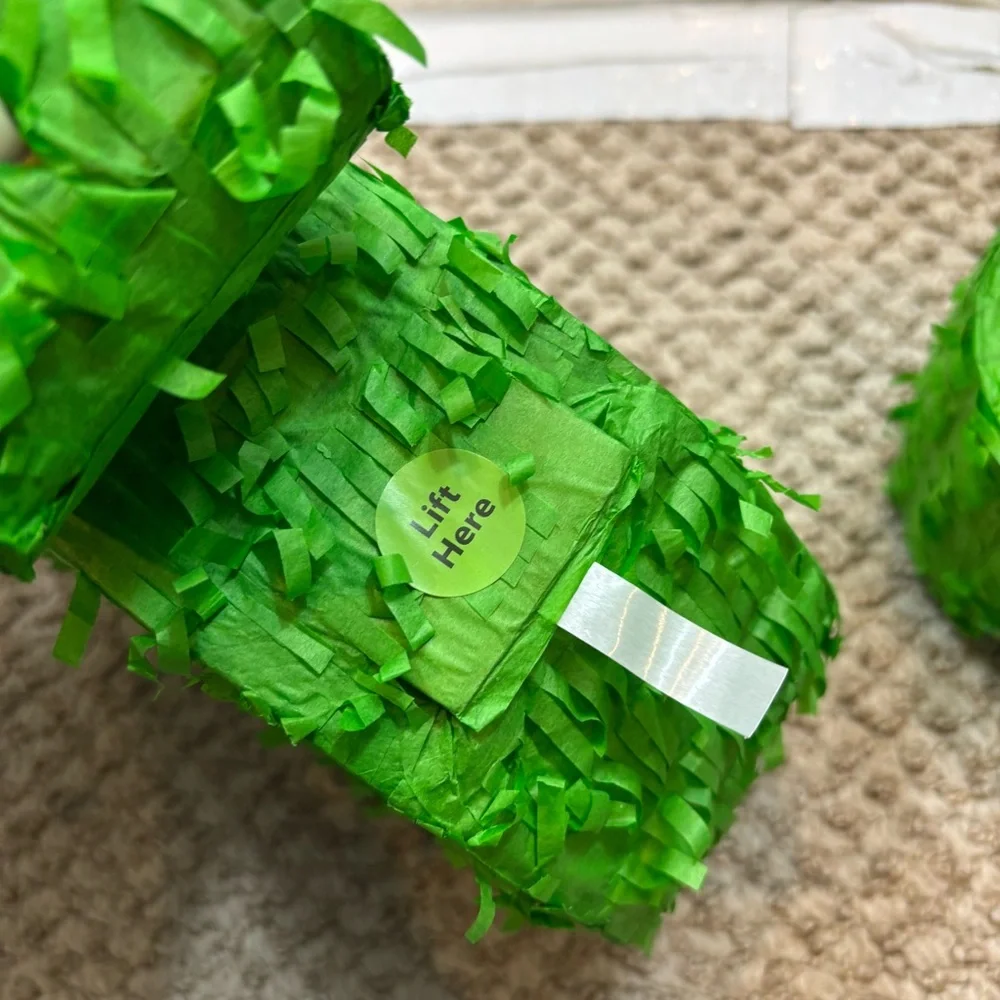 Brand new with Tags Lot of Two‎ Miniature Green Dinosaur Piñatas